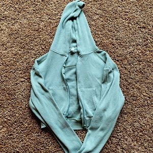 Gently worn SKIMS waffle crop hoodie